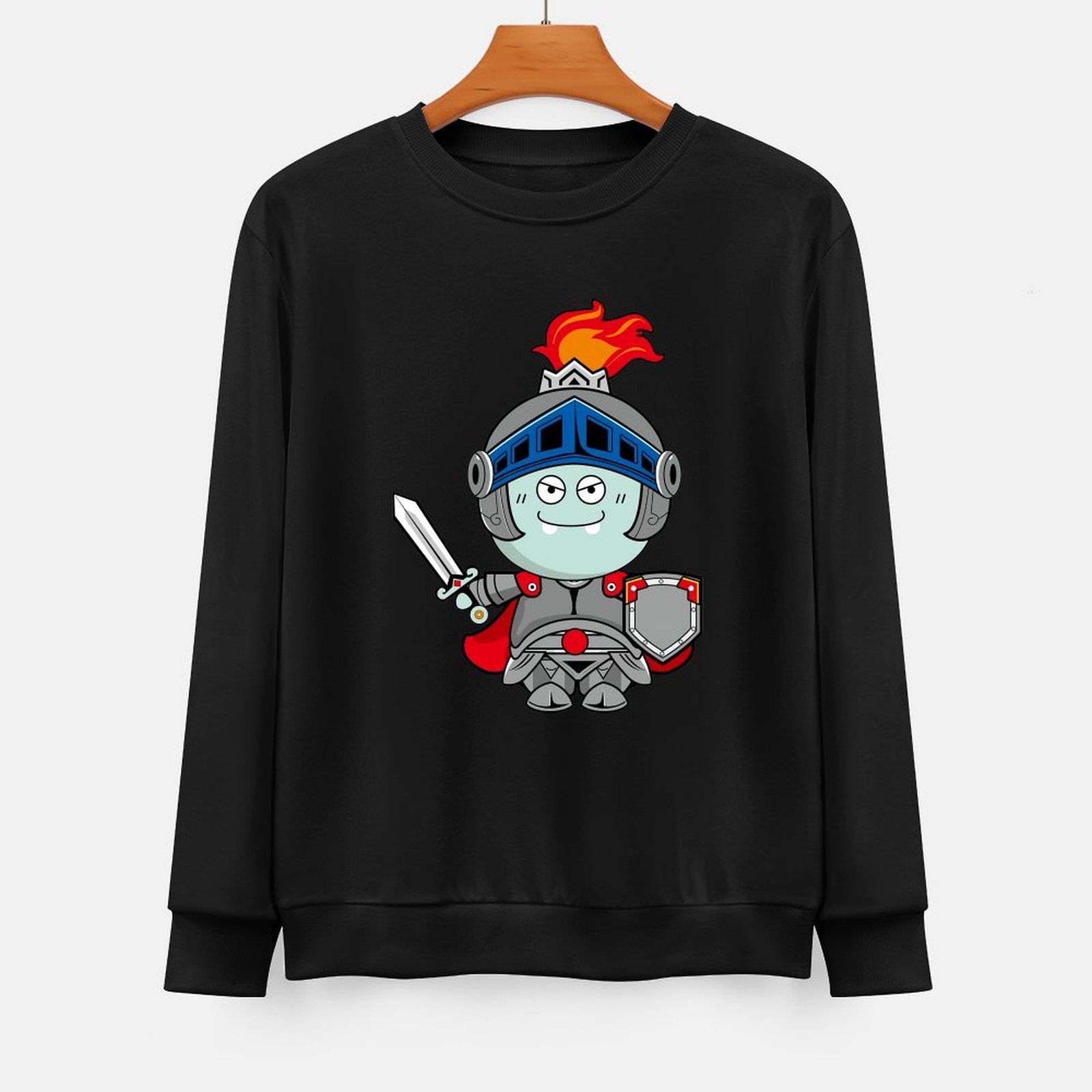 Front Patterned Long Sleeve TopBasicSeries ActiveStyle